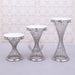 silver wedding cake stands 