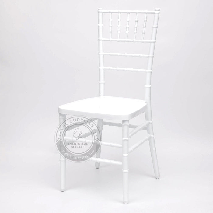 CHIAVARI White Resin Chair with Free Cushion