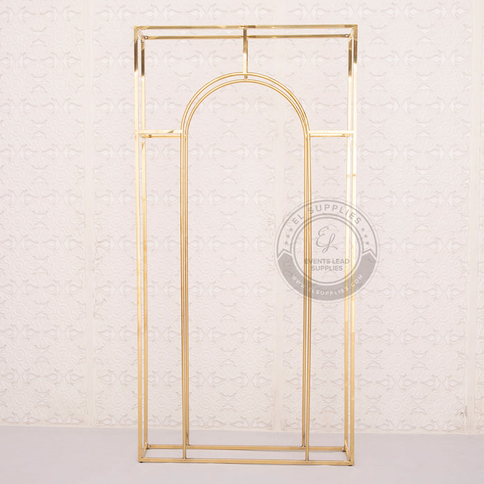 KLYTIE Gold Arch Frame Backdrop Set