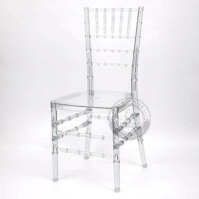 CHIAVARI Clear Resin Chair with Free Cushion