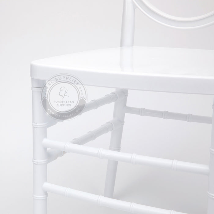 PHOENIX White Resin Chair with Free Cushion