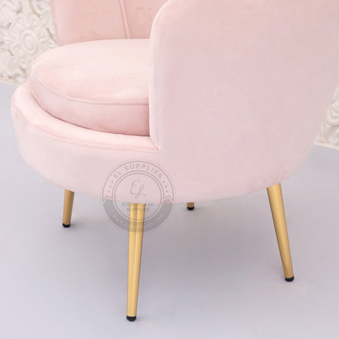 LULU Sofa Blush Pink One-Seater