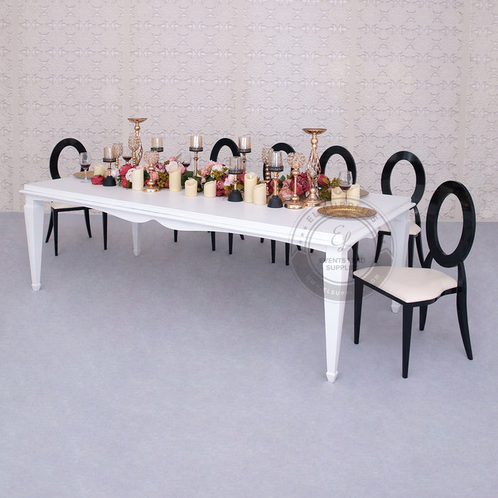 APRICUS White Dining Table 8ft