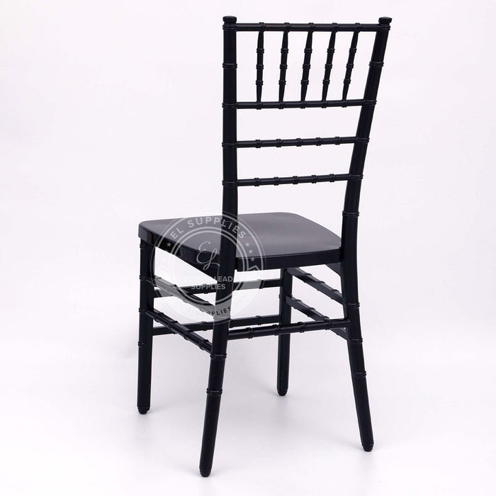 CHIAVARI Black Resin Chair with Free Cushion