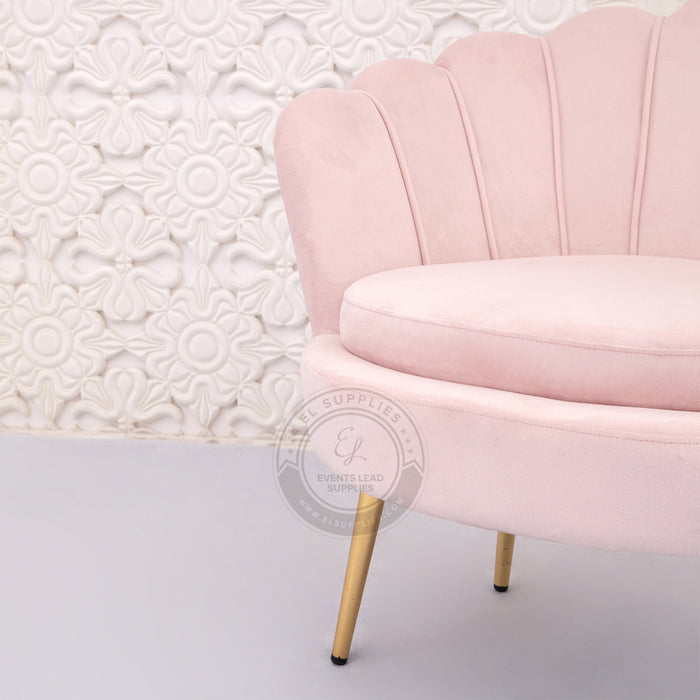 LULU Sofa Blush Pink One-Seater