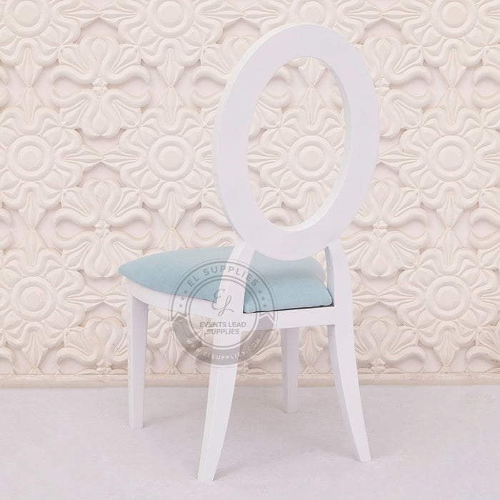 OLYMPIA Oval Back White Kids Chair