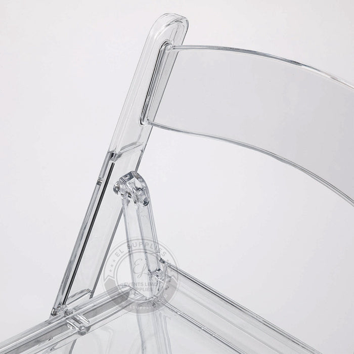 GERMAN Clear Resin Folding Chair