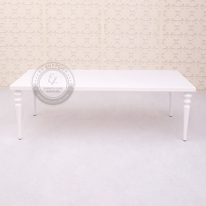 KAIROS White Frame & Top Dining Table