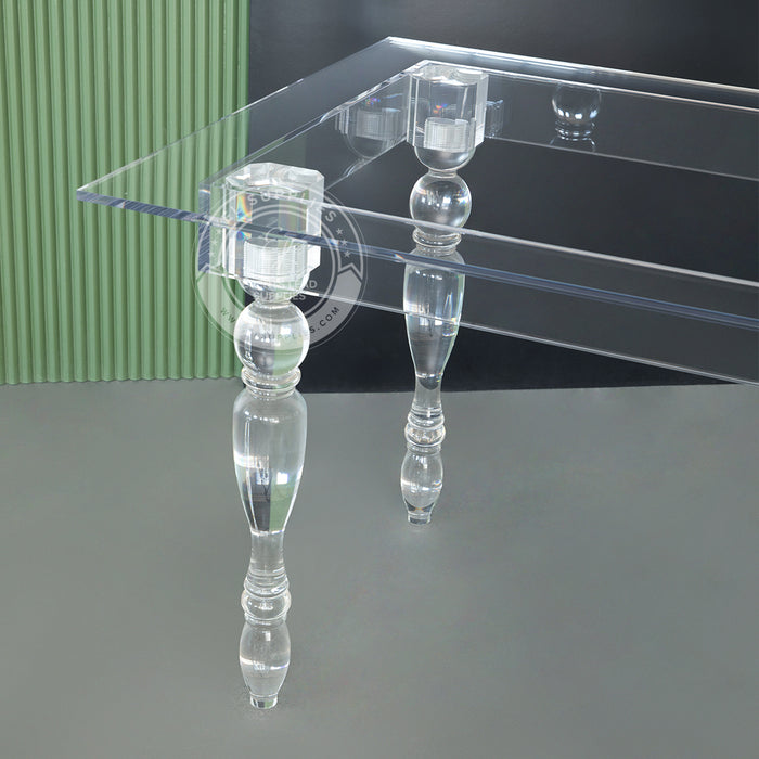 CLARITY Clear Acrylic Dining Table 6ft