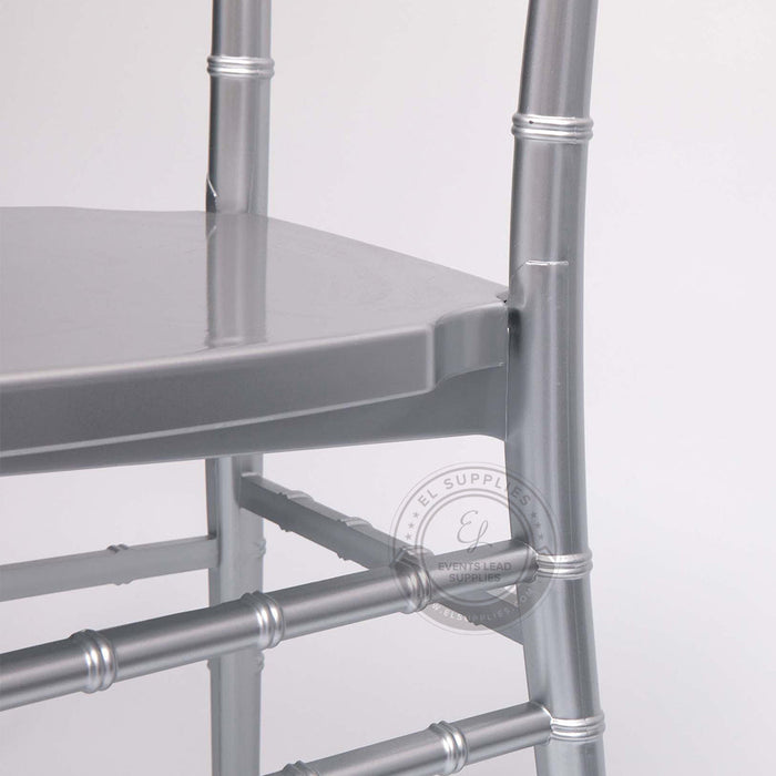 CHIAVARI Silver Resin Chair with Free Cushion