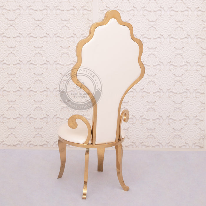 APHRODITE Sweetheart White Throne Chair Set