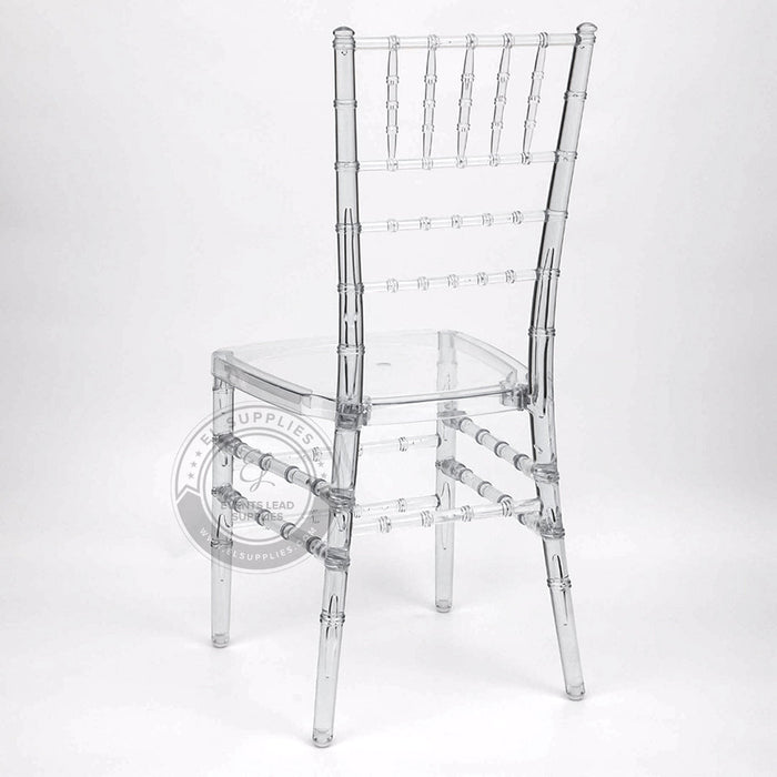 CHIAVARI Clear Resin Chair with Free Cushion