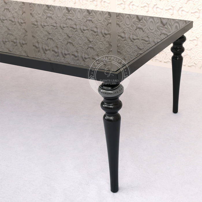 KAIROS Black Frame & Top Dining Table