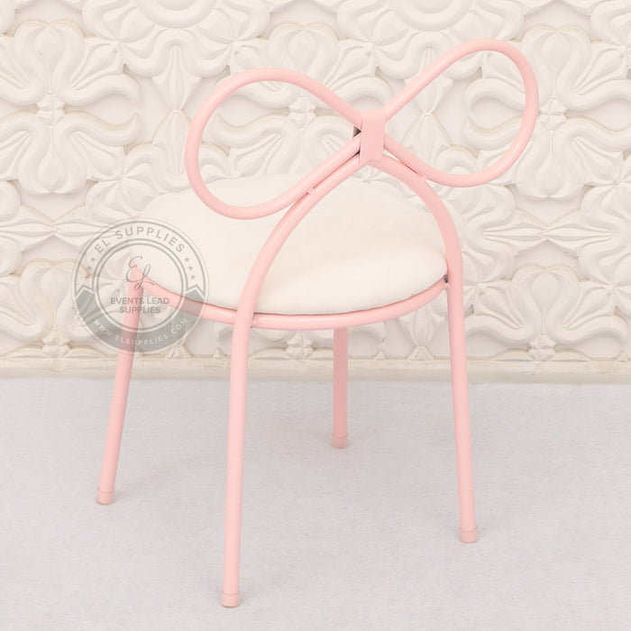 KOMBOS Kids Chair Pink Frame - White Cushions