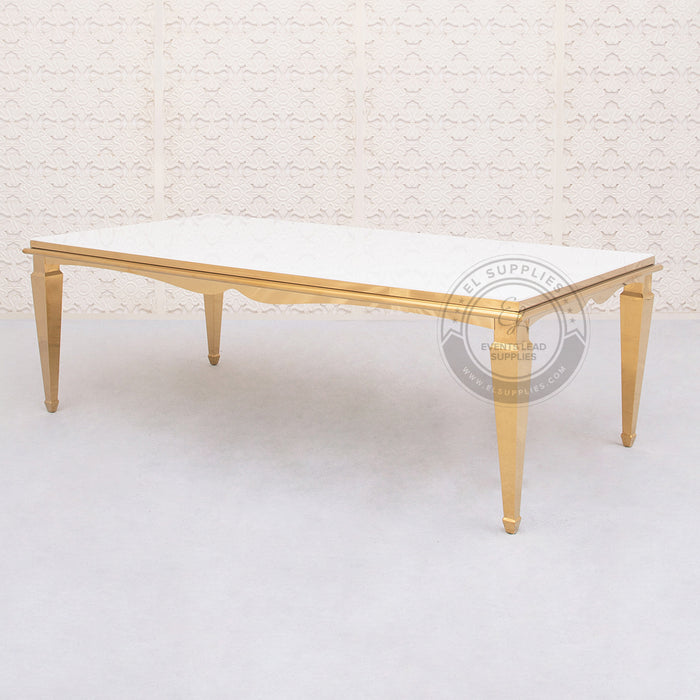 APRICUS Gold Dining Table 8ft