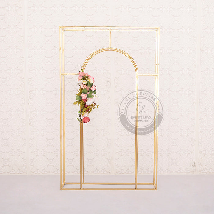 KLYTIE Gold Arch Frame Backdrop Set