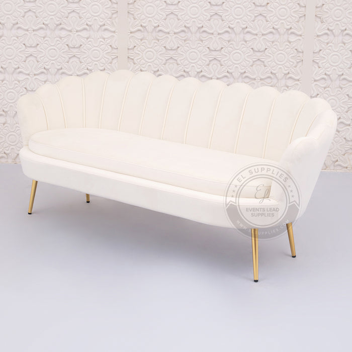 LULU Sofa White Three-Seater