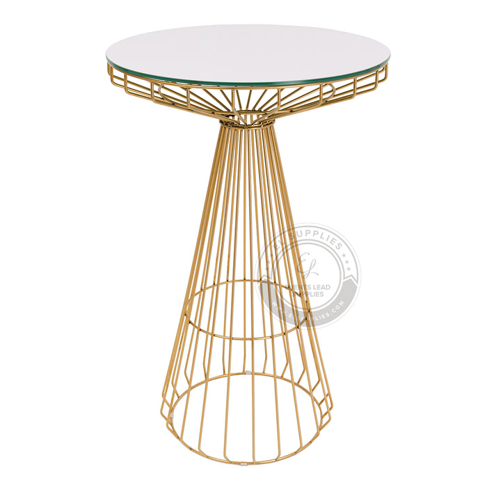 ZEMYNA Gold Cocktail Table