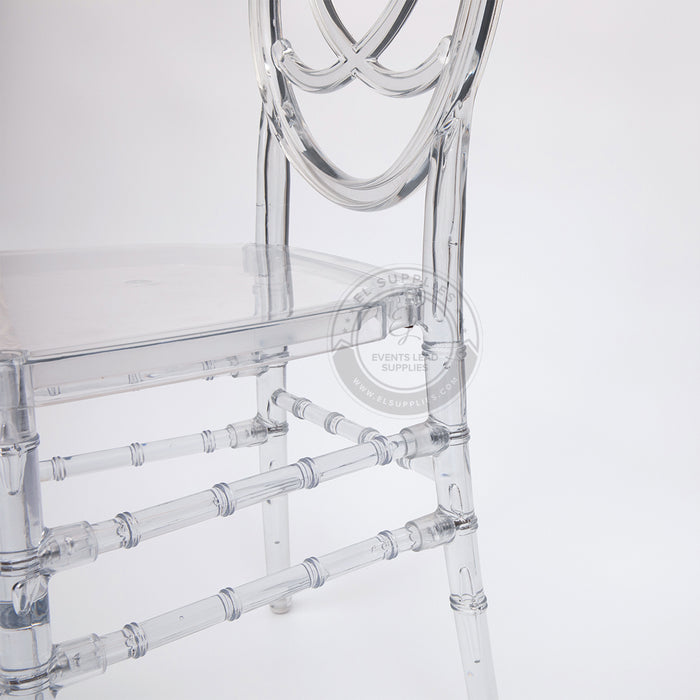 PHOENIX Clear Resin Chair with Free Cushion