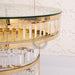 gold Chandelier Cake Table
