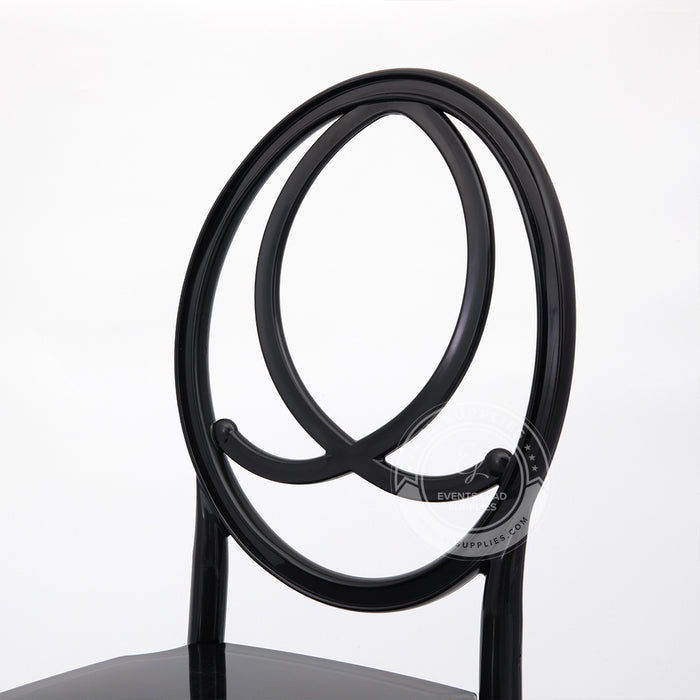 PHOENIX Black Resin Chair with Free Cushion