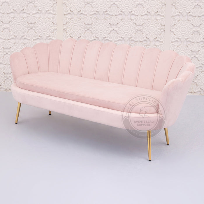 LULU Sofa Blush Pink Three-Seater