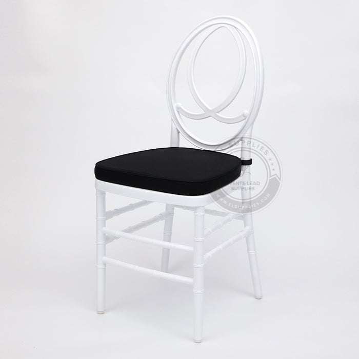 PHOENIX White Resin Chair with Free Cushion