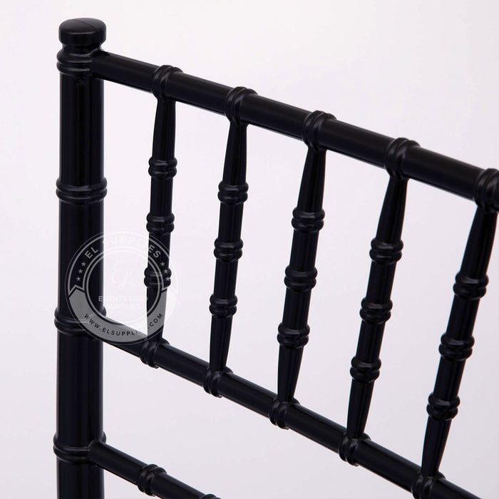 CHIAVARI Black Resin Chair with Free Cushion