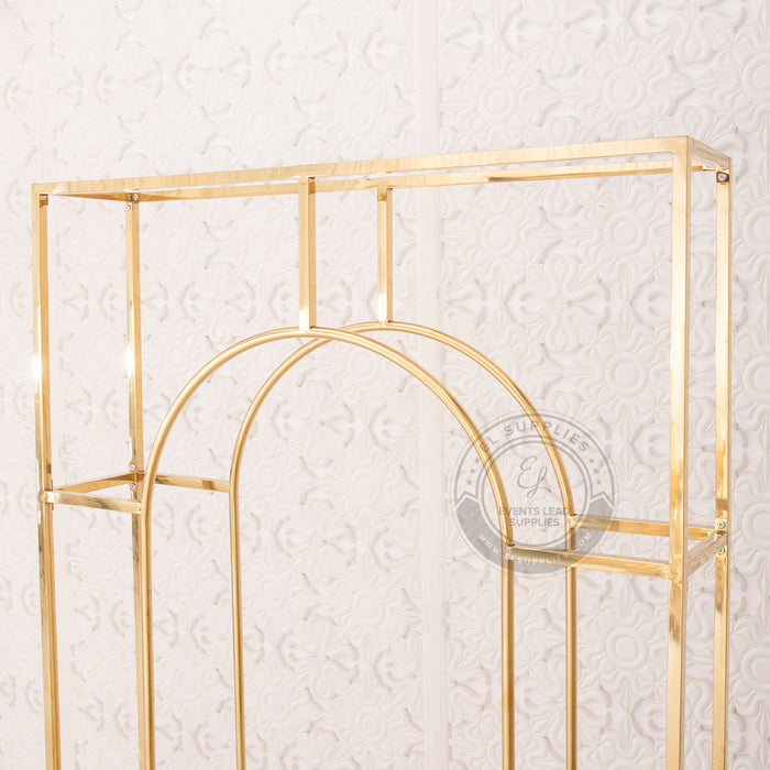 KLYTIE Gold Arch Frame Backdrop Set