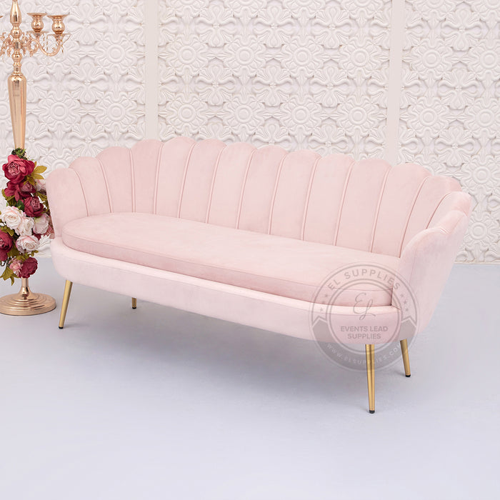 LULU Sofa Blush Pink Three-Seater