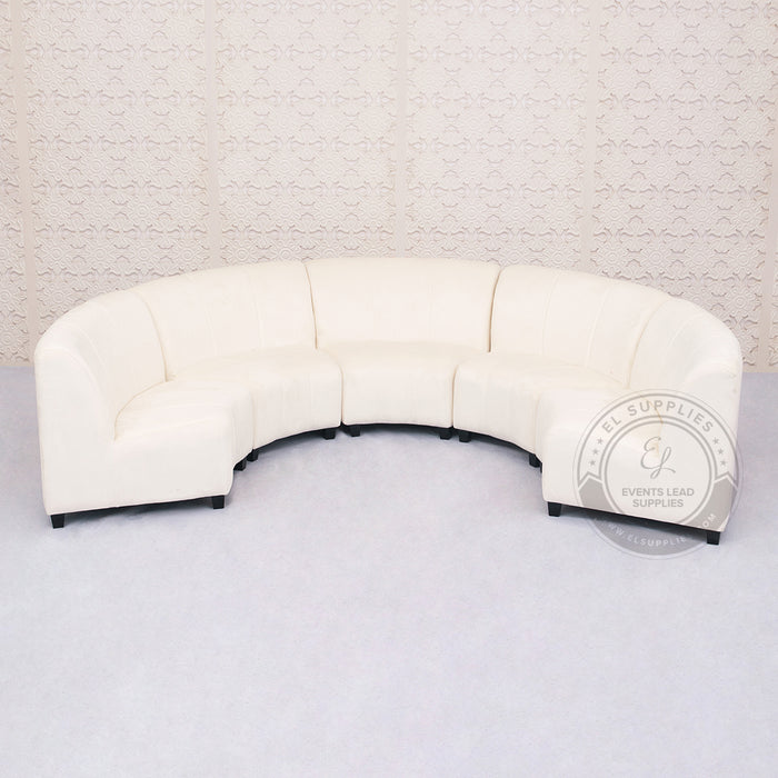 ARORA White Curved Modular Sofa