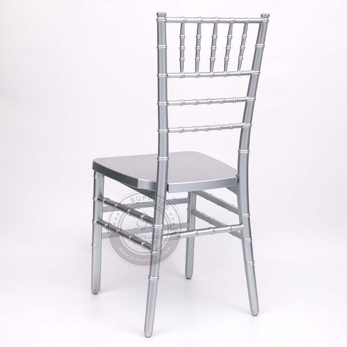 CHIAVARI Silver Resin Chair with Free Cushion