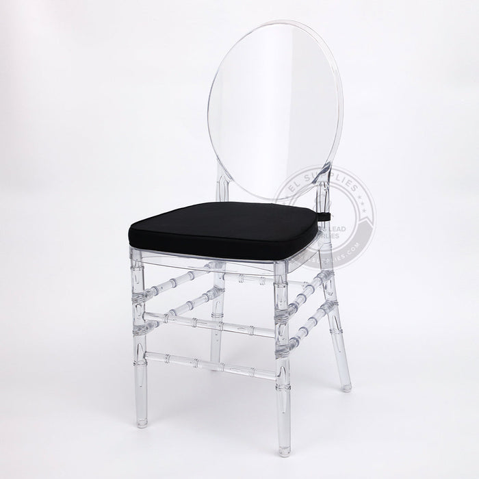 FLORENCE Clear Resin Chair with Free Cushion