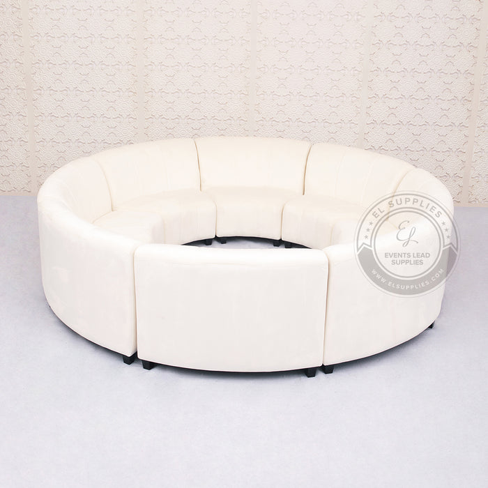 ARORA White Curved Modular Sofa