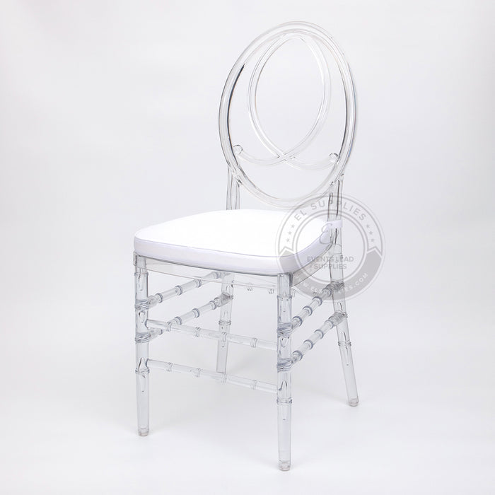 PHOENIX Clear Resin Chair with Free Cushion