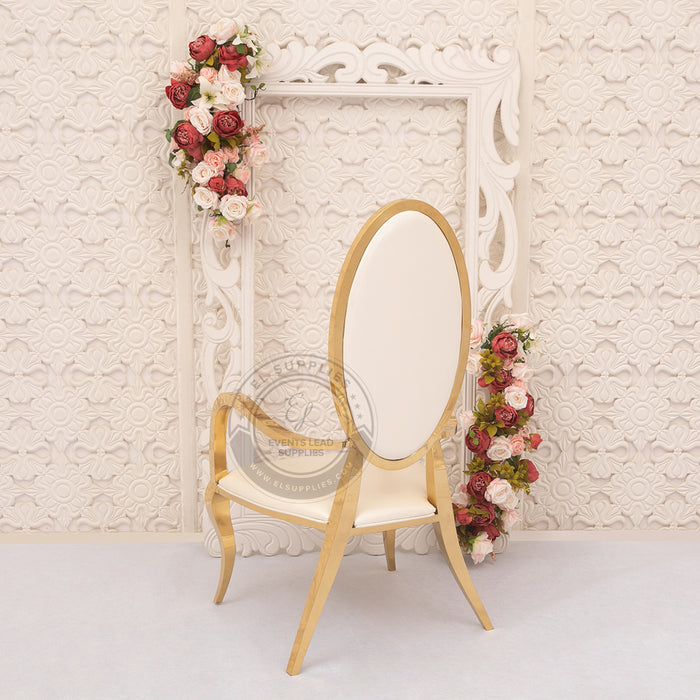 SATURN White Throne Chair (Set of 2)