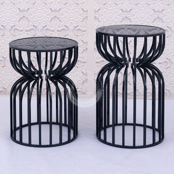 JENNA Black Cake Table Set