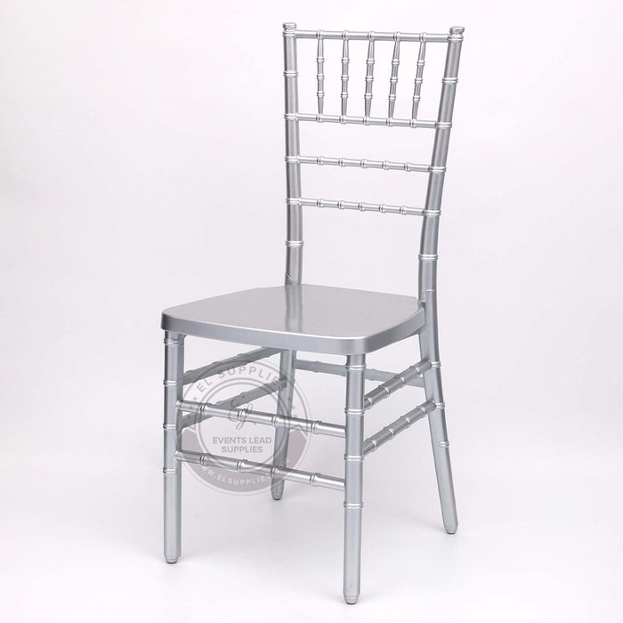 CHIAVARI Silver Resin Chair with Free Cushion