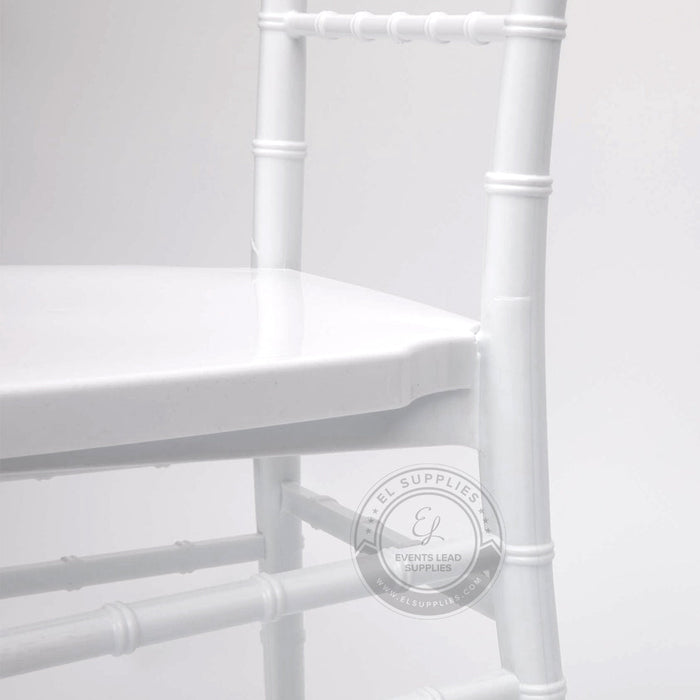 CHIAVARI White Resin Chair with Free Cushion