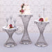 silver wedding stand perfect for dessert or appertizer display 