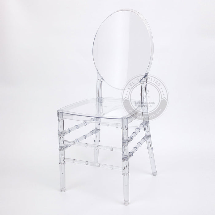 FLORENCE Clear Resin Chair with Free Cushion