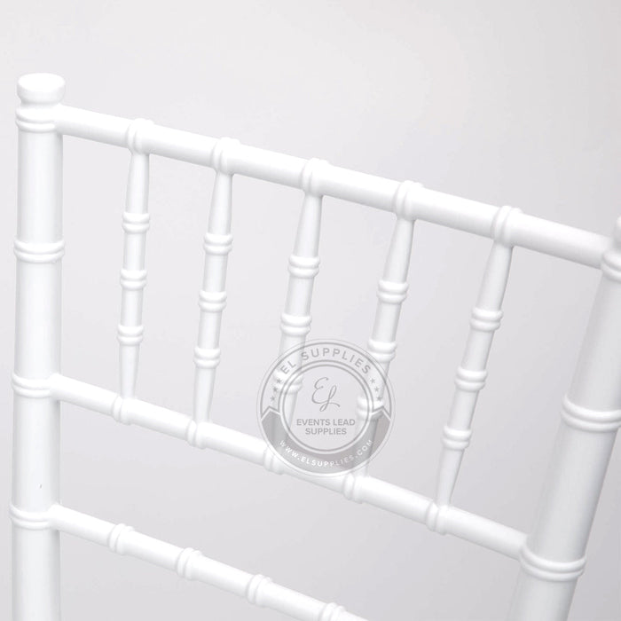 CHIAVARI White Resin Chair with Free Cushion