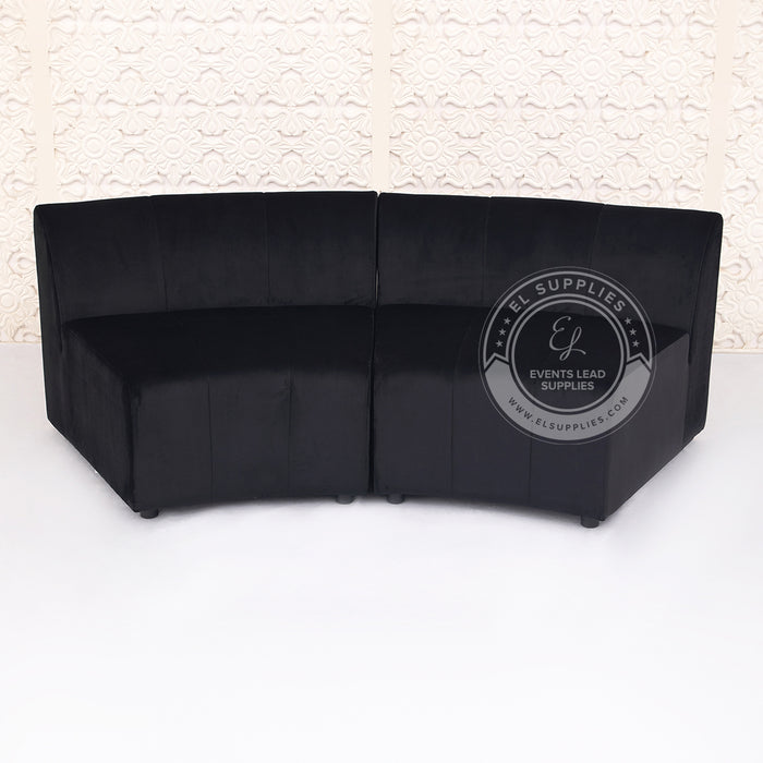 ARORA Black Curved Modular Sofa