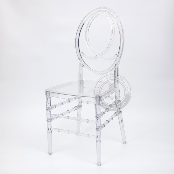 PHOENIX Clear Resin Chair with Free Cushion