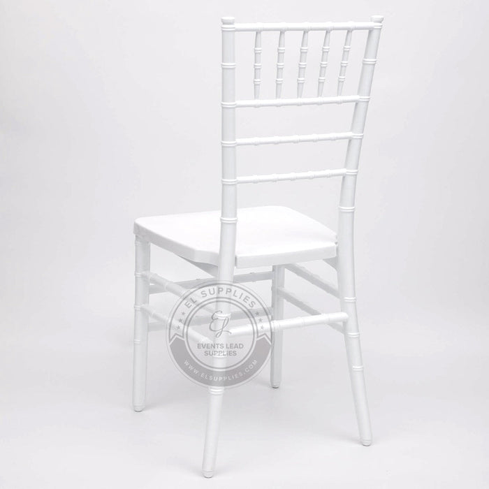 CHIAVARI White Resin Chair with Free Cushion