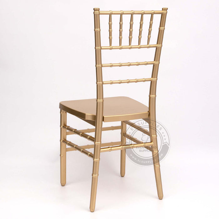 Gold Resin Monoblock Chiavari Chair Durable Wholesale