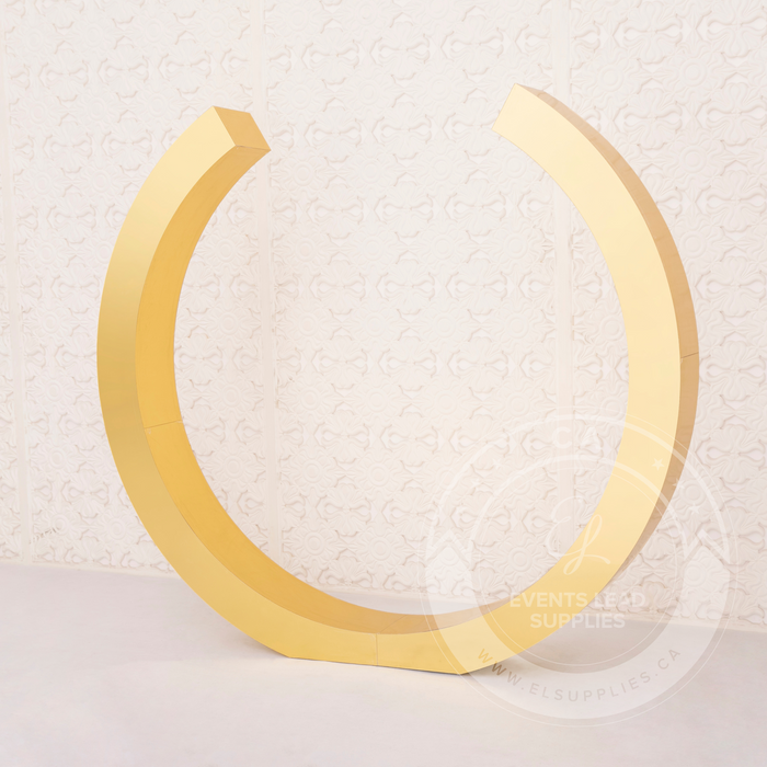 HIPPOLYTE Circular Backdrop Stainless Steel Gold