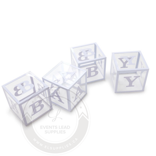 BABY Shower Clear Block Letters — ELSupplies