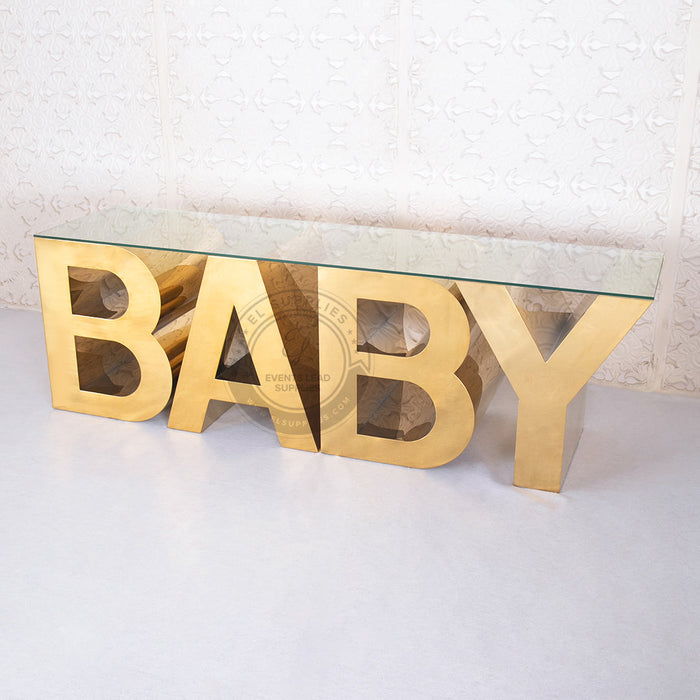 ASTARTE BABY Gold Marquee Letters