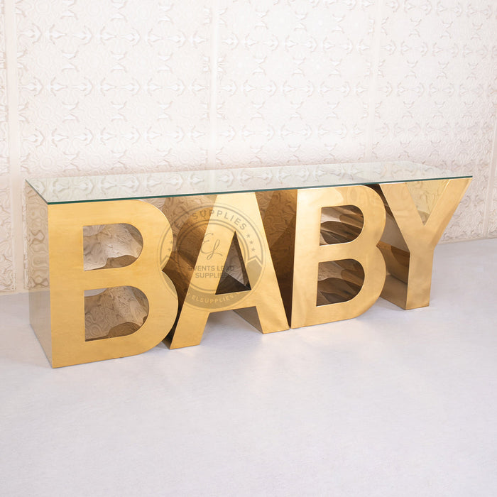 ASTARTE BABY Gold Marquee Letters